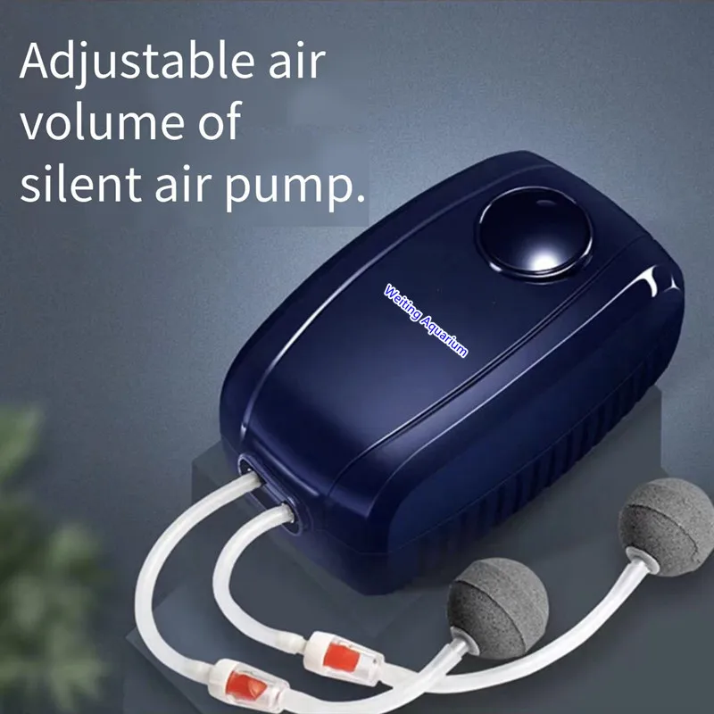 4W/6W/9W/15W fish tank aerator pump, fish aerator, small household aerator, ultra-quiet air volume aerator, oxygen pump adjustab