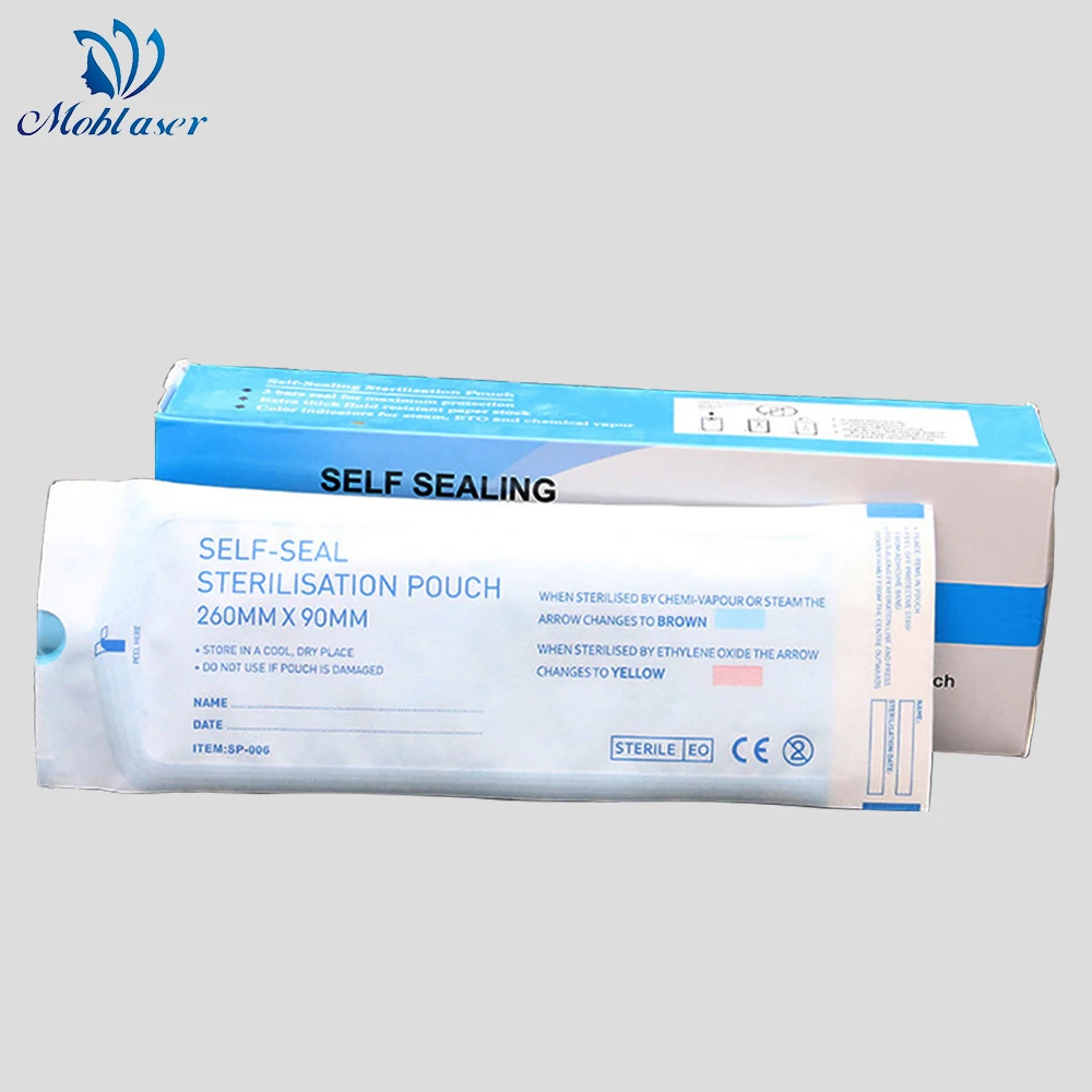 

Self Sealing Sterilization Pouch Medical Grade Paper Disposable Tattoo Tool Storage Bag Tattoo Accessories Supplies dropshipping