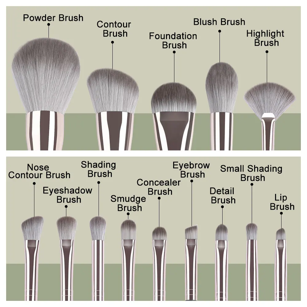 8/14pcs Makeup Brushes Set Bristles Super soft for Cosmetic Foundation Loose powder Lip Blush Eye shadow Wood Make up Brush Tool