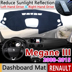 for Renault Megane 3 III MK3 2008 2009 2010 2011 2012 2013 2014 2015 Coupe CC GT Anti-Slip Mat Dashboard Sunshade Accessories