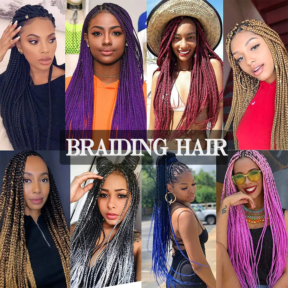 Jgreeting-Extensions de cheveux tressés synthétiques, 20/26 pouces, afro ombré, accessoires pour tresses, réglage d'eau chaude, Alororo