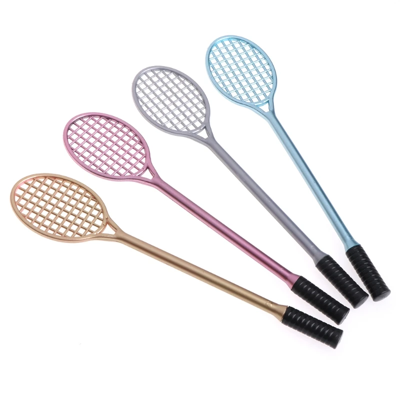 Mini Badminton Racket Form Crystal Soil Play With Gel Pen Dropship