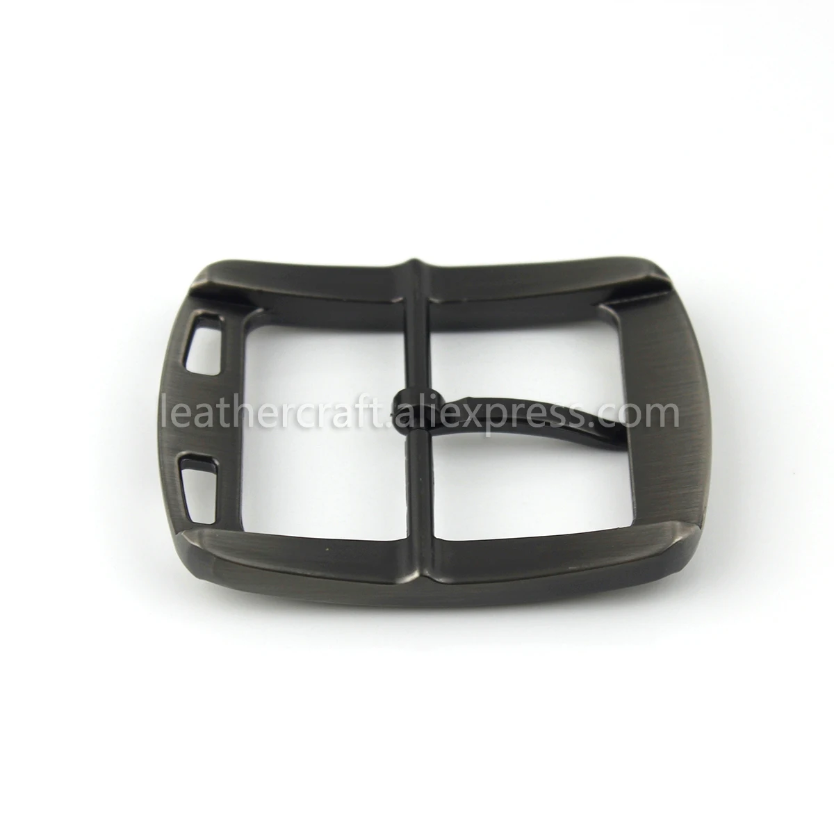 1pcs 40mm Fashion Belt Buckle Men Casual Metal Laser Brushed Buckle Single Pin Center Bar for leather Crafts Belt