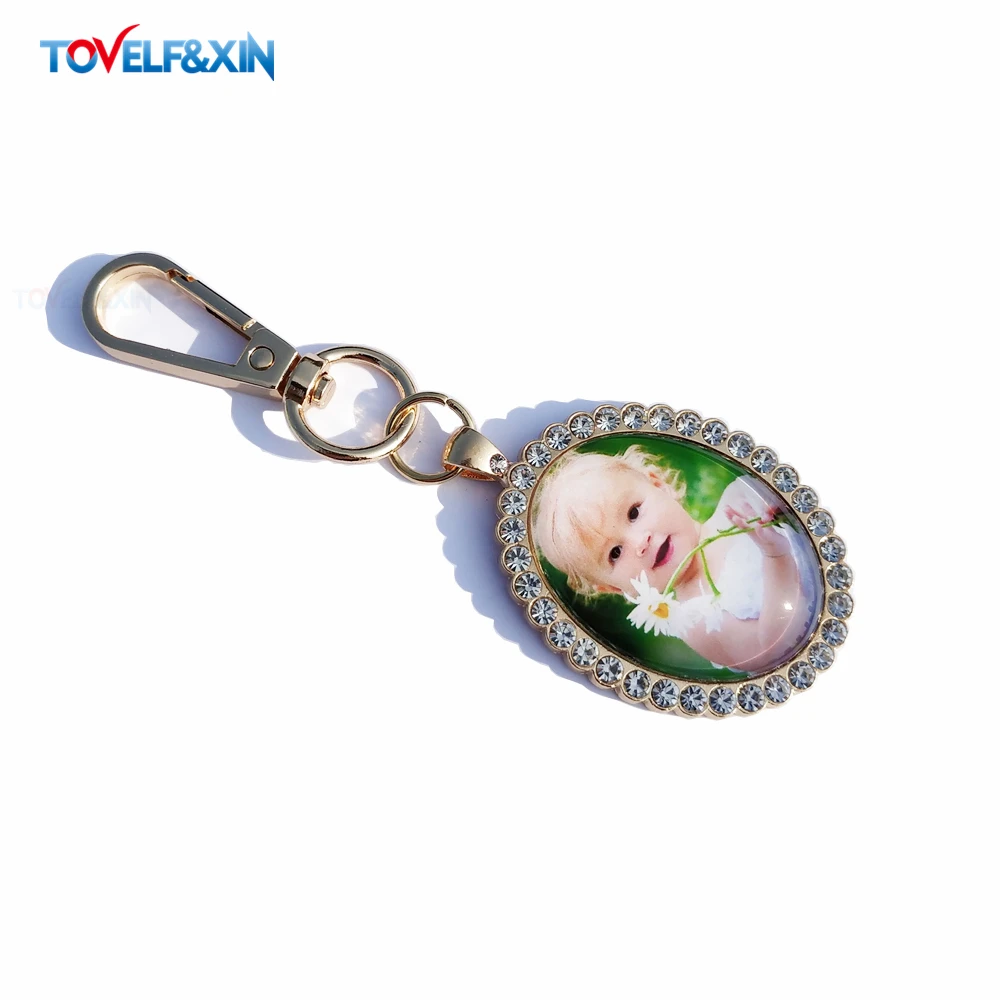 Personalized Baby Name Weight Custom Photo Keychain Single Side Pendants of Kids Mama Costumized Rectangle Gift for Family