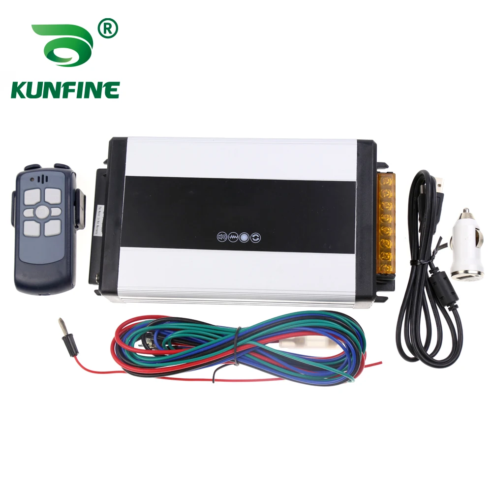 KUNFINE Federal Signal 400W wireless car siren 10 tones with Microphone 2 light switches  without speaker