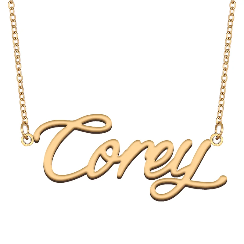 Necklace with Name Corey for His Her Family Member Best Friend Birthday Gifts on Christmas Mother Day Valentine's Day