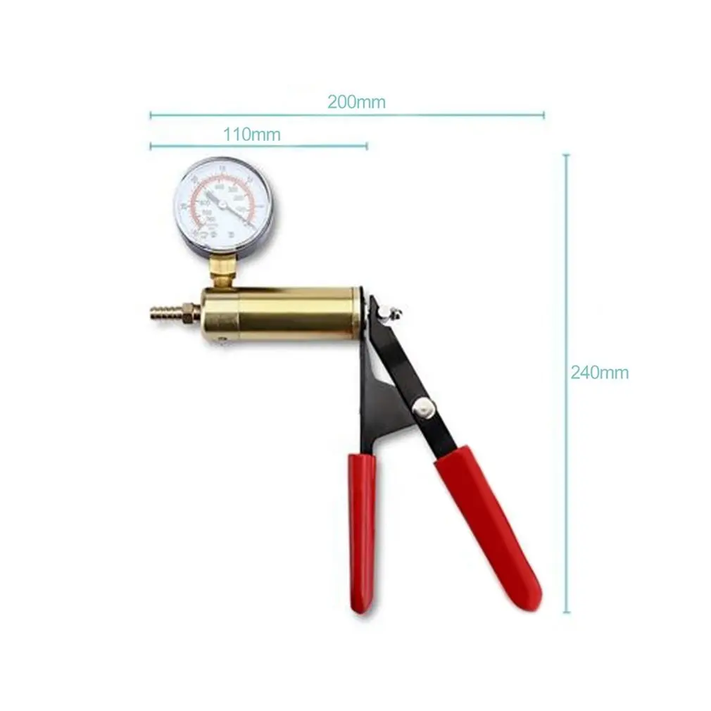 Hand Held Vacuum Pump Tester Set And Brake Bleeder Kit Car Motorbike Self Vacuum Pump Screw Adapter With Vacuum Gauge