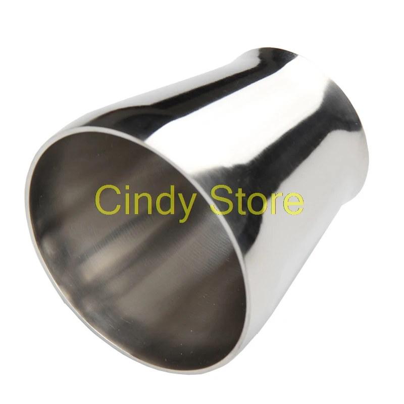 1pc 304 Stainless Steel Sanitary Weld Reducing Pipe Fitting For Homebrew Concentric Reducer Bright Finished  Size 19mm-57mm