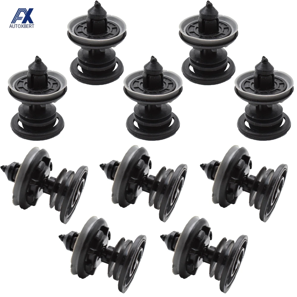Klipy 10x wnętrz ościeżyna karty Panel VW Touran Tiguan Volkswagen Golf Passat Polo Car plastikowe Nity Łączniki