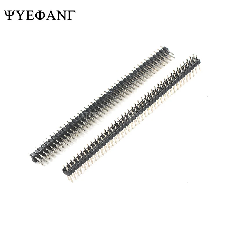 10 Pcs 2.54 Mm Double Row Man 2X40 P 2*40 P Pcb Board Pin Header Connector strip Pin Header