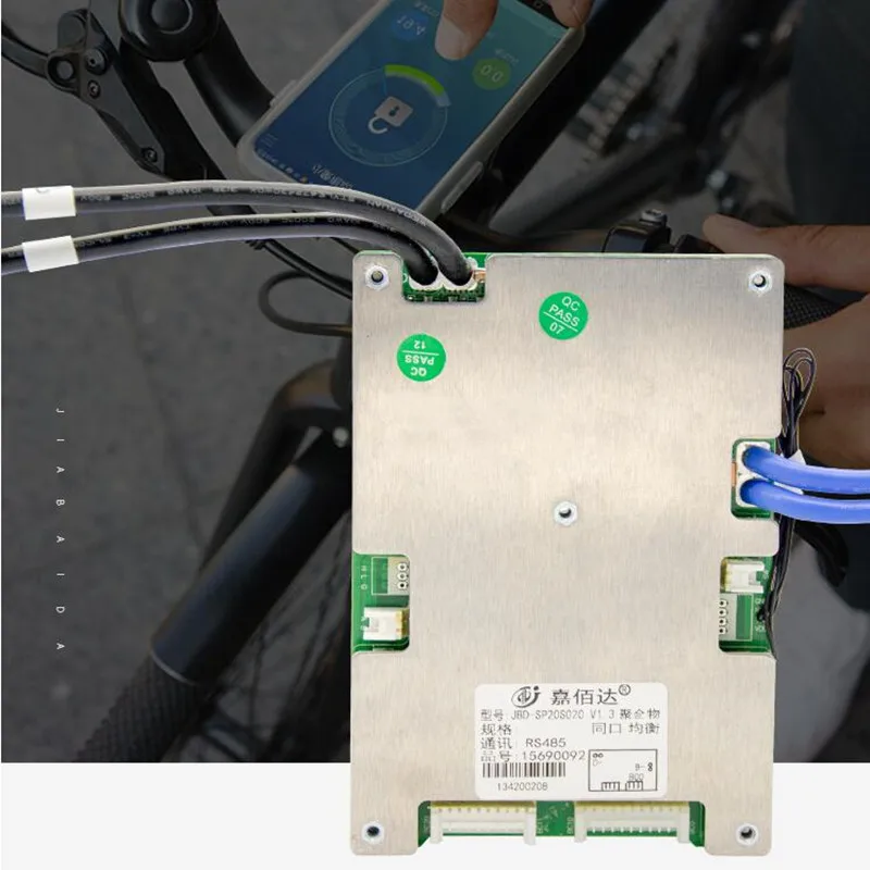 Lithium battery Li ion Lifepo4 16S protection board with Bluetooth App upper computer UART and 485 double communication BMS