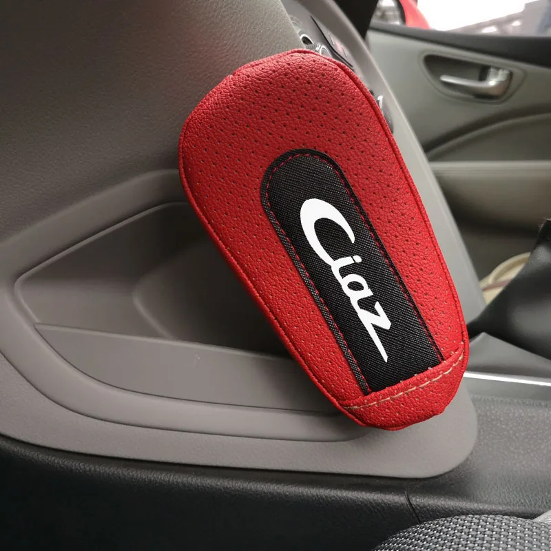 Leather Knee Pad handrail pad Interior Car Accessories For Suzuki Ciaz