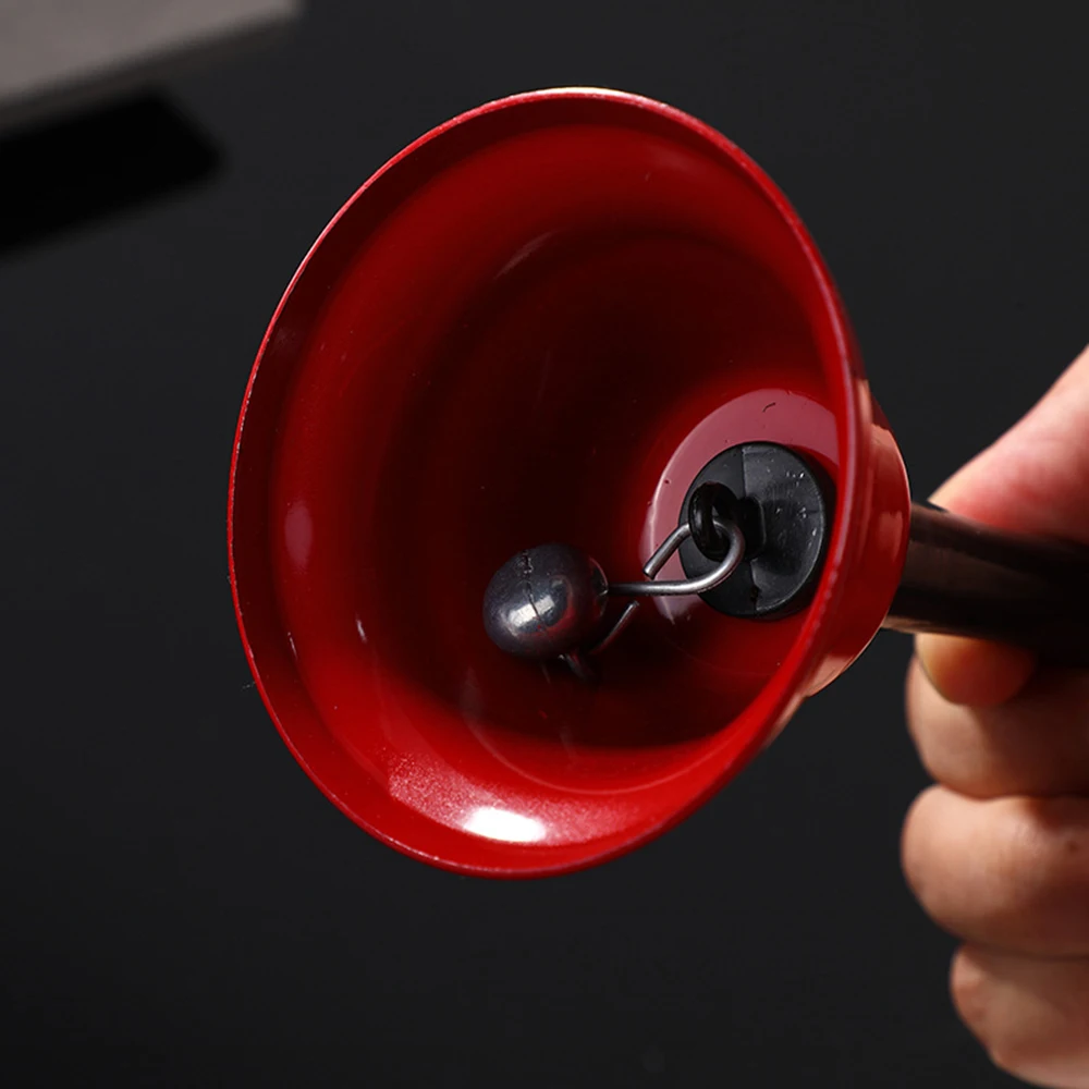 Handheld Red Funny Bell Ring Creative Manual Rattle Sex Hand Metal Bell Toy for Adult Party Bar Desktop Supplies