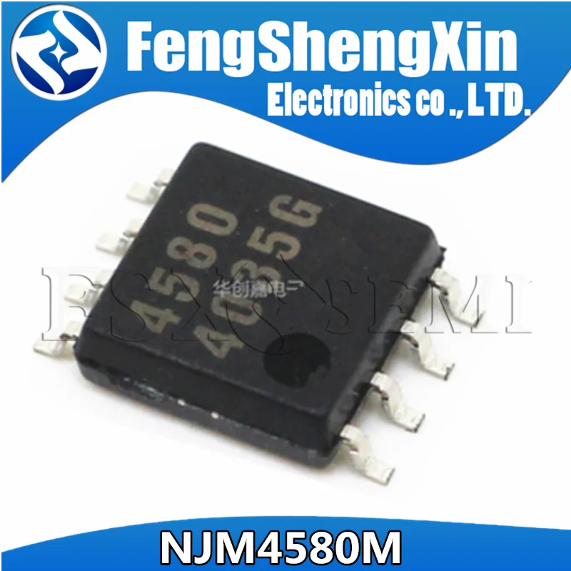 

50pcs/lot NJM4580D NJM4580M NJM4580 SOP-8 DUAL OPERATIONAL AMPLIFIER