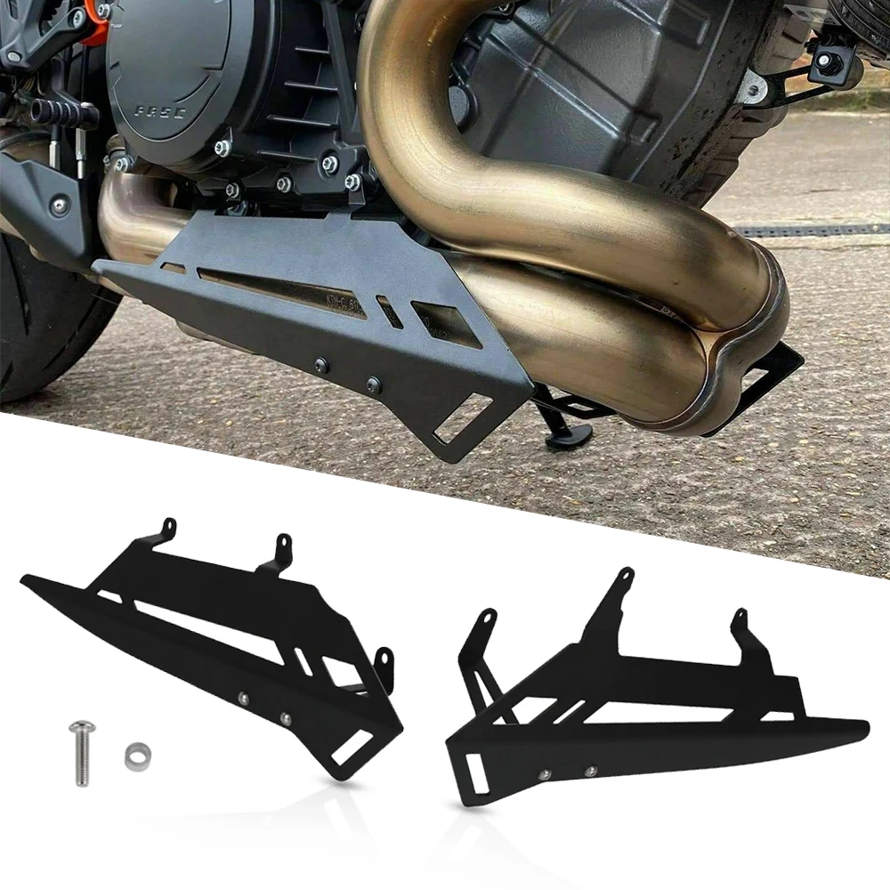 

FOR 1290 SUPER DUKE R 2020 2021 Motorcycle Accessories Curved Muffler Pipe Exhaust Cheeks Heat Shield Protectors Cover Guard