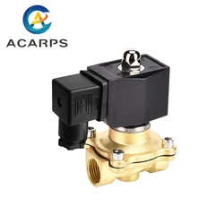 1/2 inch 2 Way IP65 Waterproof Solenoid Valve 220V 12V 24V 110V Brass Normally Closed / Open Solenoid Valve