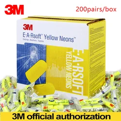 200pairs Authentic 3M 312-1250 Norope fio de Espuma Macia Ear Plugs Noise Reduction Tampões de Natação earmuffs Proteção