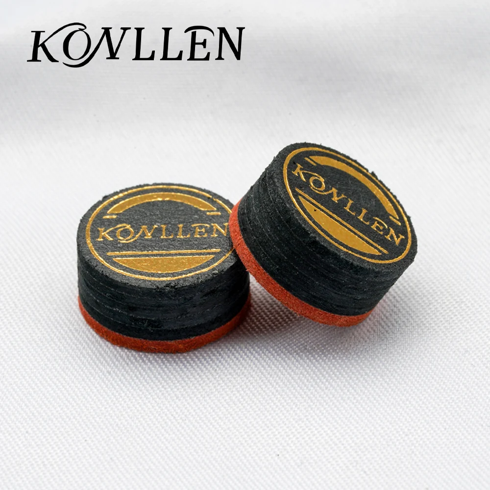 Konllen Professional Libre Cue Tip 14mm Selected 6 layers Pigskin Good Flexibility BIlliard Carom Cue Tip Billiard Accessories