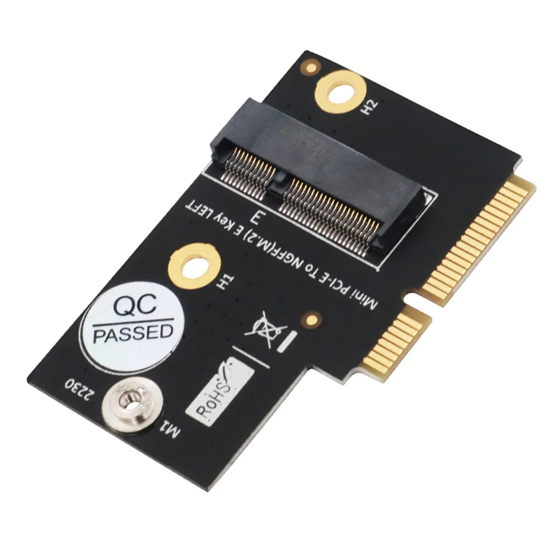 M.2 Adapter for NGFF key E to Half-size Mini PCI-E Expansion Card for WiFi6 AX200, 9260, 8265 ,8260 ,7265 Card and Y510P Model