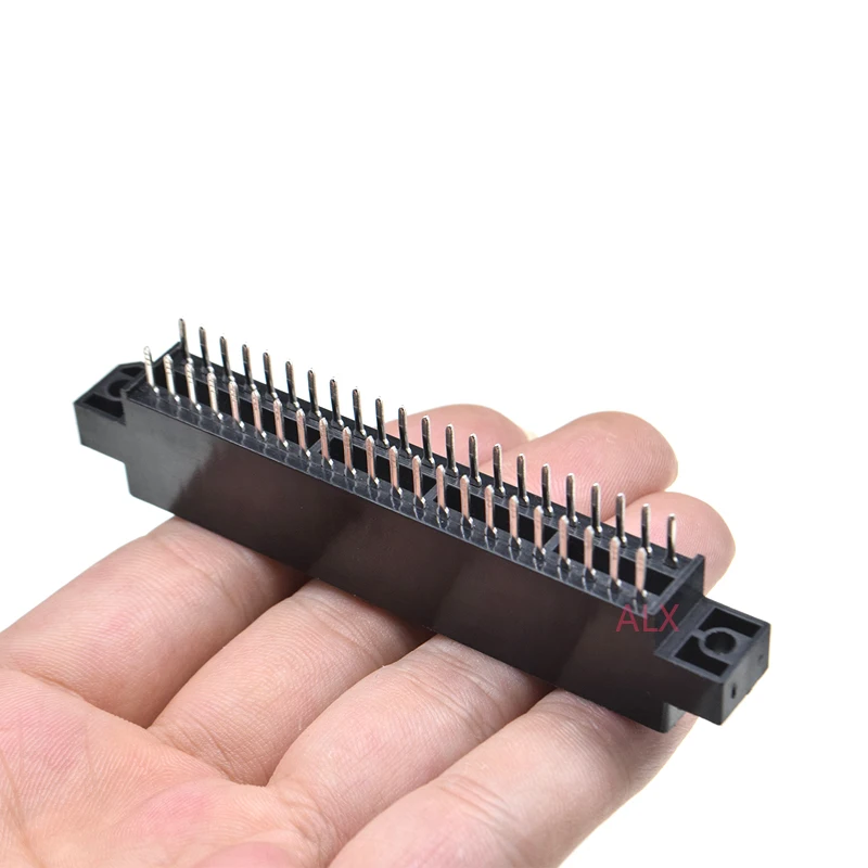 1pcs Edge Card Connector Slot 3.175 mm Pitch 30/40/44/56/60/72/80/86/100 Pin PCB Gold Finger Socket Through Holes