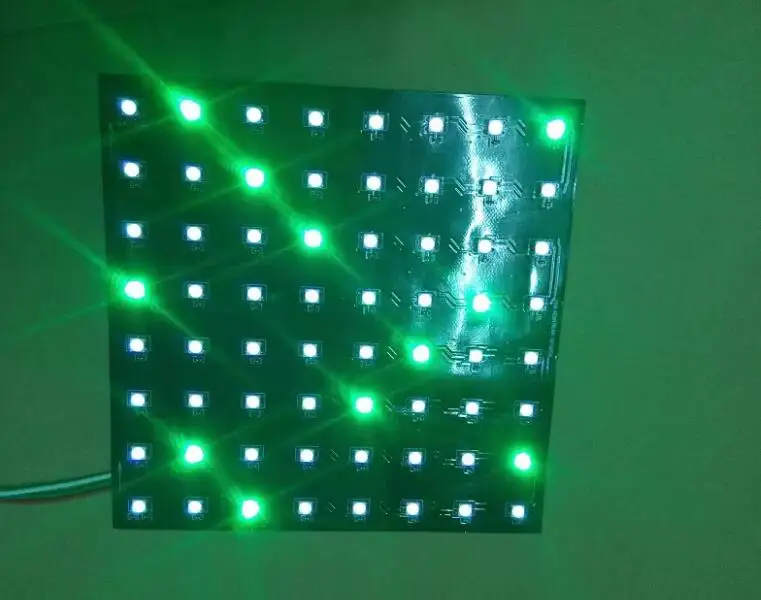 WS2812 LED 5050 RGB 8x8 LED Matrix  Size 16*16CM  WS2812B 8*8 64-Bit Full Color 5050 RGB LED Lamp Panel Light