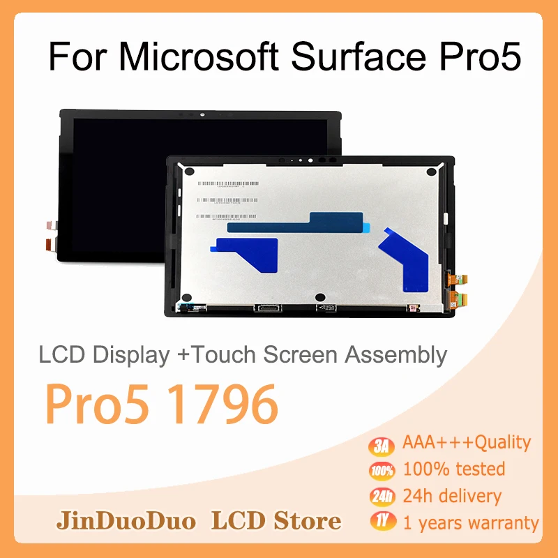 Original para microsoft surface pro3 1631 pro4 1724 pro5 1796 pro6 1807 pro7 1866 pro7 plus 1960 pro8 1983 prox display lcd toque