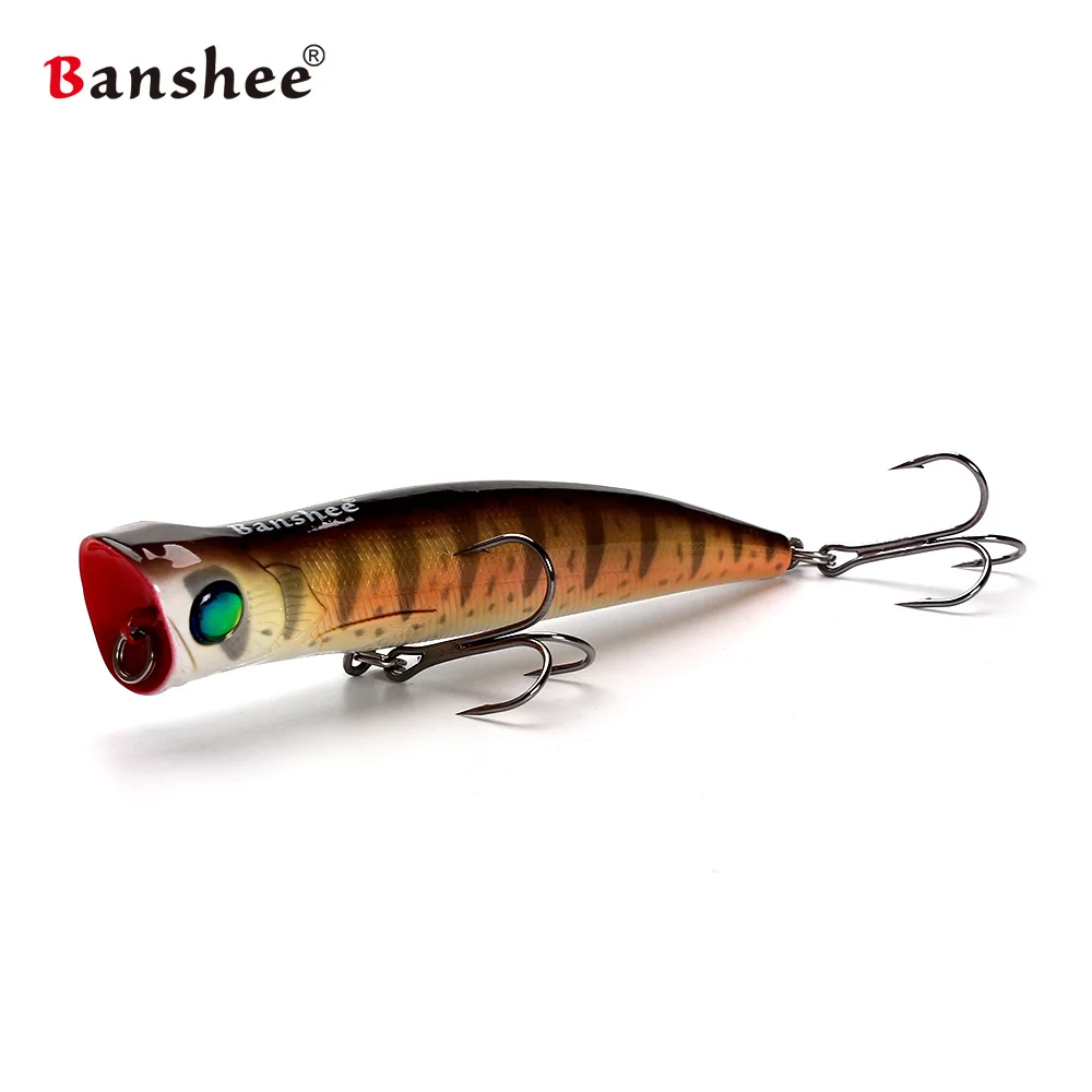 Banshee 115mm 22g Bubble Burst JR VP03 Saltwater Big Top water Fishing Lure GT Tuna Wobbler Popper Artifical Hard Bait