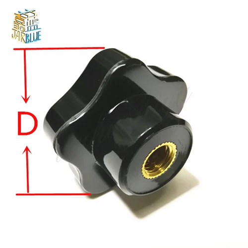 Imagen 2 del producto 2 unids/lote M4 M5 M6 M8 M10 M12 tuerca de ajuste manual/baquelita tipo cinco estrellas tuercas de mango de cabeza de plástico perno de ciruela de madera