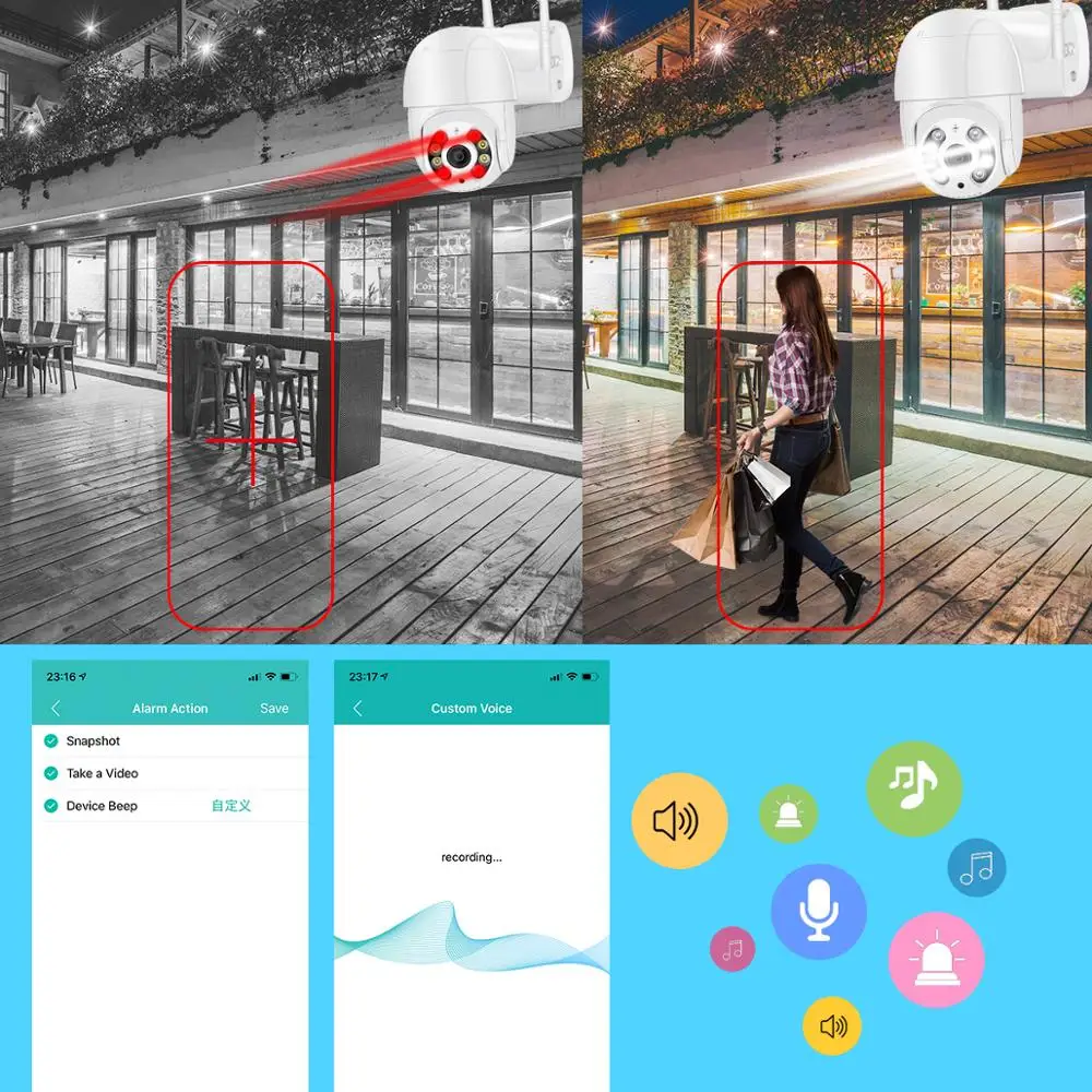 Рисунок 5 - 5MP PTZ IP Камера Wi-Fi на открытом