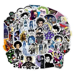 10/30/50 sztuk Tim Burton Edward Scissorhands klasyczny film naklejki na bagaż Skateboard Laptop DIY wodoodporna zabawka dla dzieci naklejki