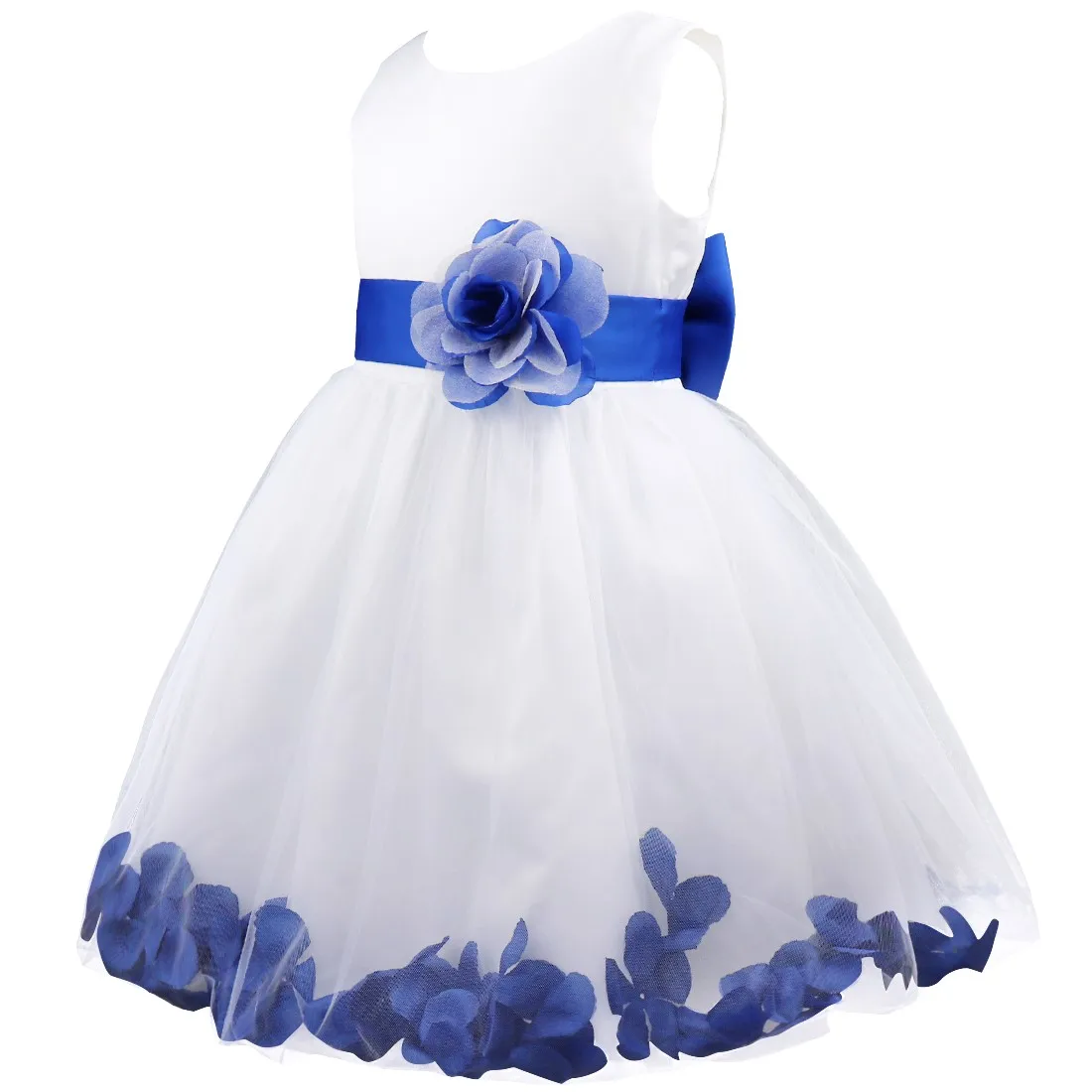 Flower Christmas Girl Dress Wedding Princess Petals Birthday Party Tulle Tutu Dresses Teenage Pageant Dress Kid Children Clothes