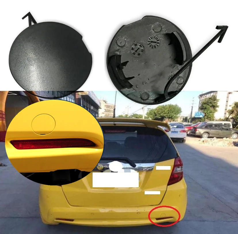 Lofty Richy FOR HONDA FIT GE6/GE8 2009 2010 2011 Rear Bumper Towing Hook Cover Hauling Hook Cap Case 71504-TF0-900