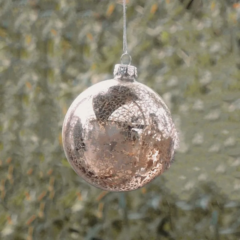 12ピース-パック直径-8cmの小さな地球儀室内装飾クリスマスツリーフェスティバルのペンダント