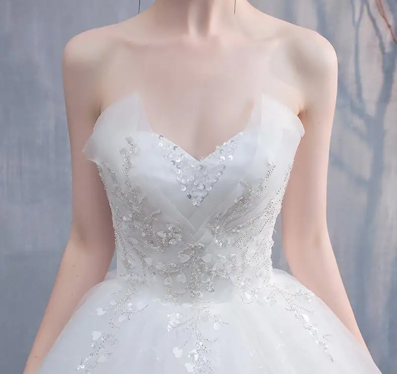 Angepasst Mode Licht Hochzeit Kleid Einfache Perlen Spitze Appliques Brautkleider Kleid Vestido De Novia Plus Größe Echt Foto