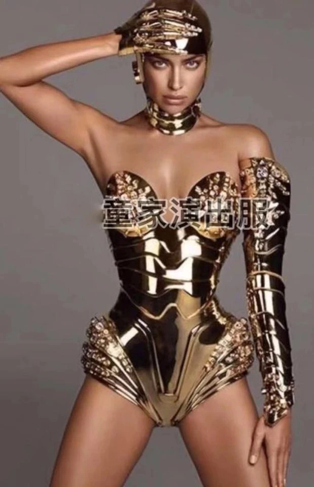 الذهبي مستقبلية المرأة درع عيد الميلاد بار سوبر فتاة جوجو زي