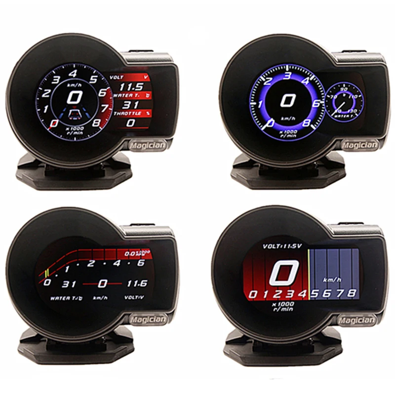 

New OBD 2 Head Up Display Car Digital Boost Gauge Turbo Speed Meter ect. Water Temp Alarm Auto Diagnostic Tool Voltage