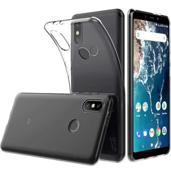 Clear Silicone Phone Case for Xiaomi Mi A2/A2 Lite TPU Transparent Soft Mobile Back Cover Redmi A2Lite MiA2 MiA2Lite RedmiA2 Bag