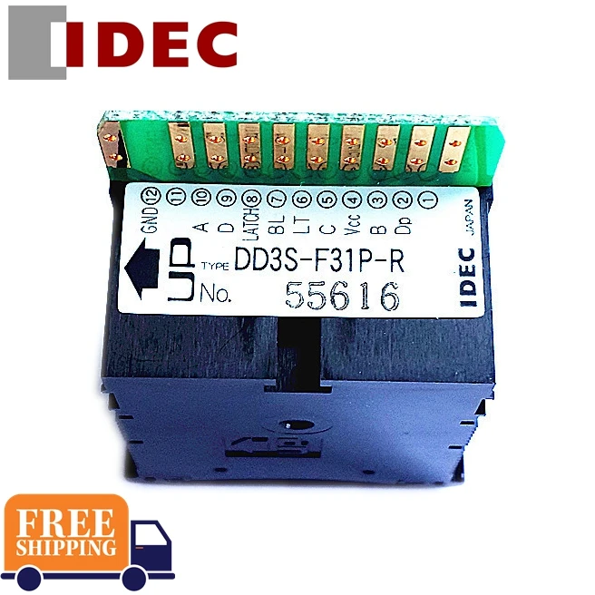 

IDEC SWITCH DD3S-F31P-R Red Positive Logic Digital Tube