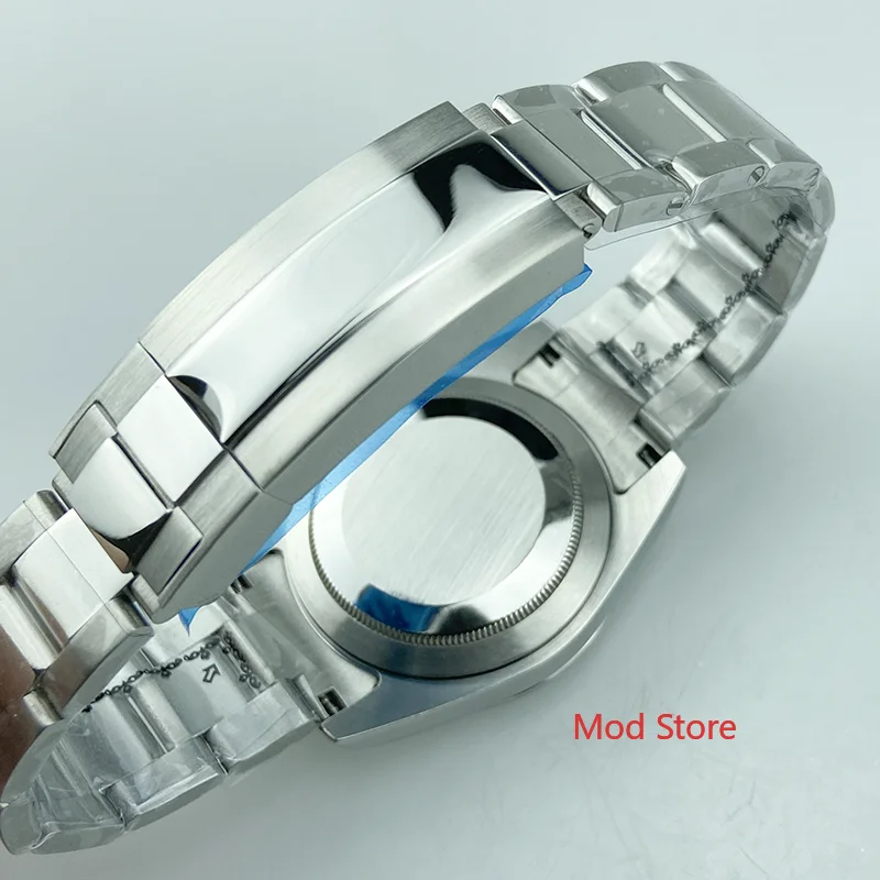 10ATM 330FT 39mm MILGAUSS Style Sapphire Crystal Watch Case Stainless Steel Watchband Fit ETA2836 Miyota8215 Seagull2836 Mov\'t