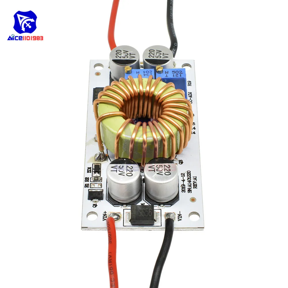 DC-DC 8,5V -48V zu 10 -50V 10A 250W Einstellbarer Boost-Konverter Step-Up Konstantstrom-Konstantspannungs-Stromversorgungsmodul – Detail 6