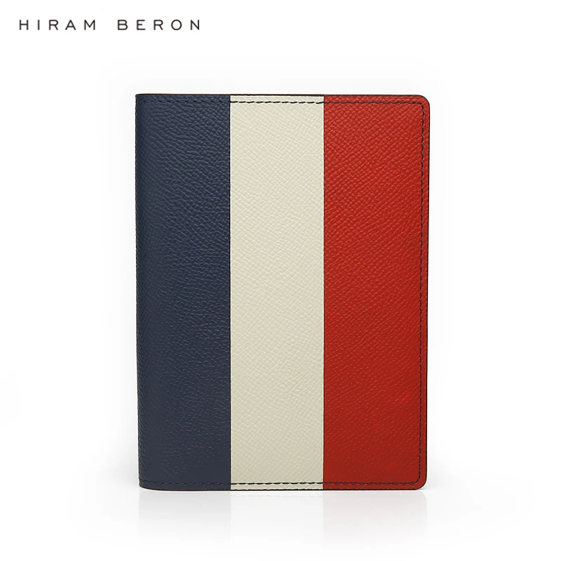 hiram-beron-passport-holder-travel-wallet-france-flag-color-luxury-leather-case-gift-for-men-dropship