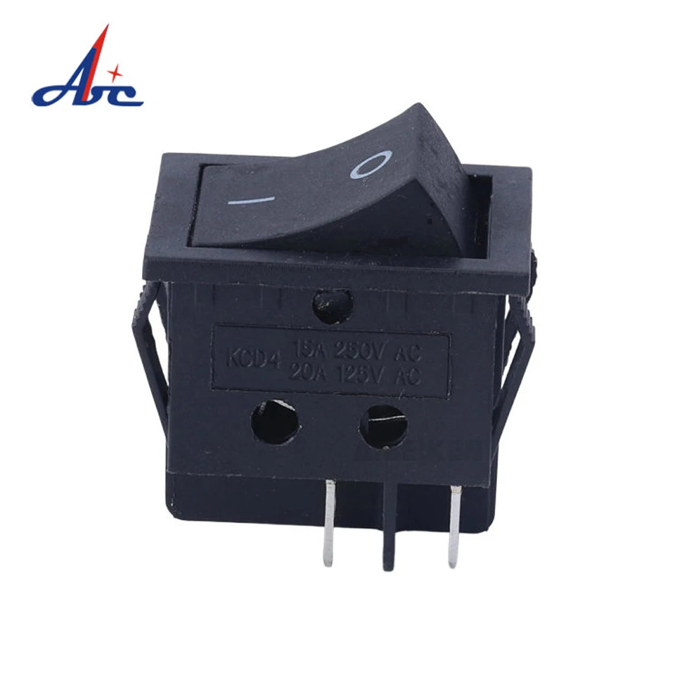 single momentary function (on)-off 4pin black rocker switch 125volt KCD2-201/211 21x28.5