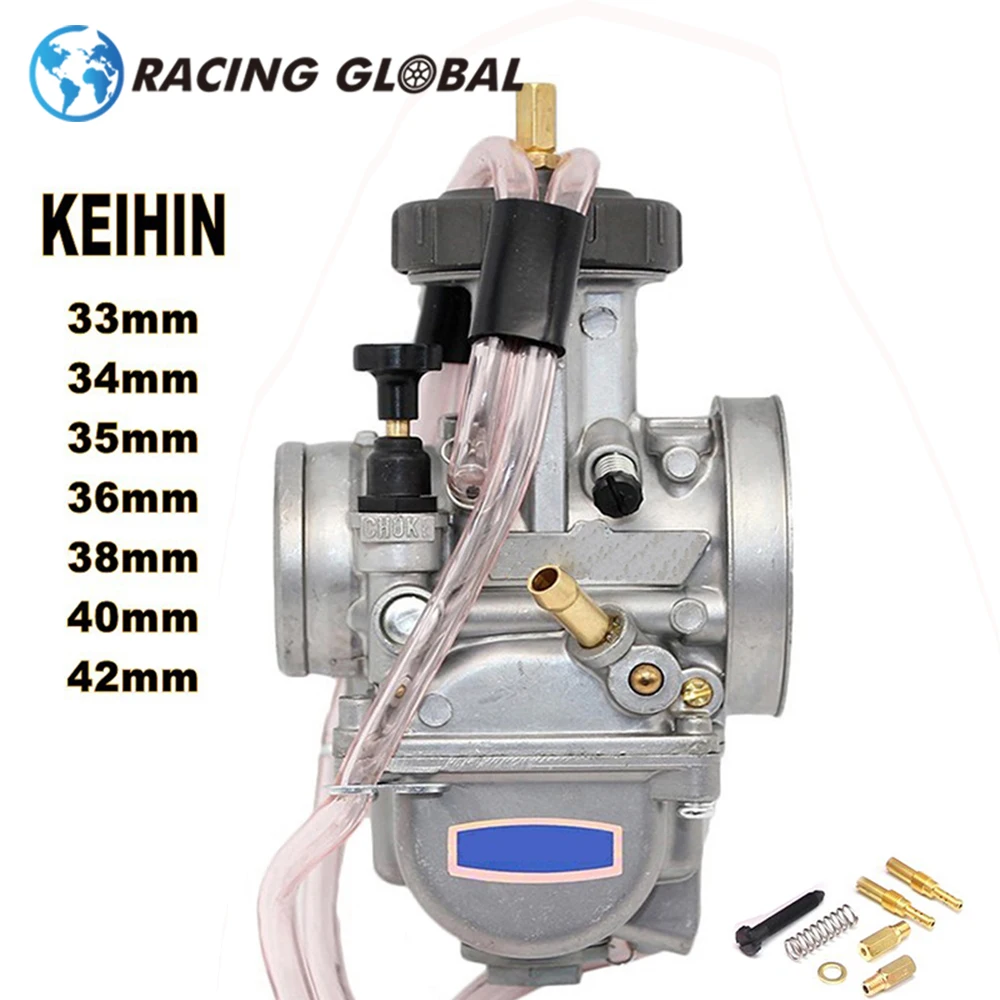 ALCON-Motorcycle KEIHIN PWK Carburetor 33 34 35 36 38 40 42mm Racing Parts Scooters Dirt Bike ATV with Power Jet Used 250cc NEW