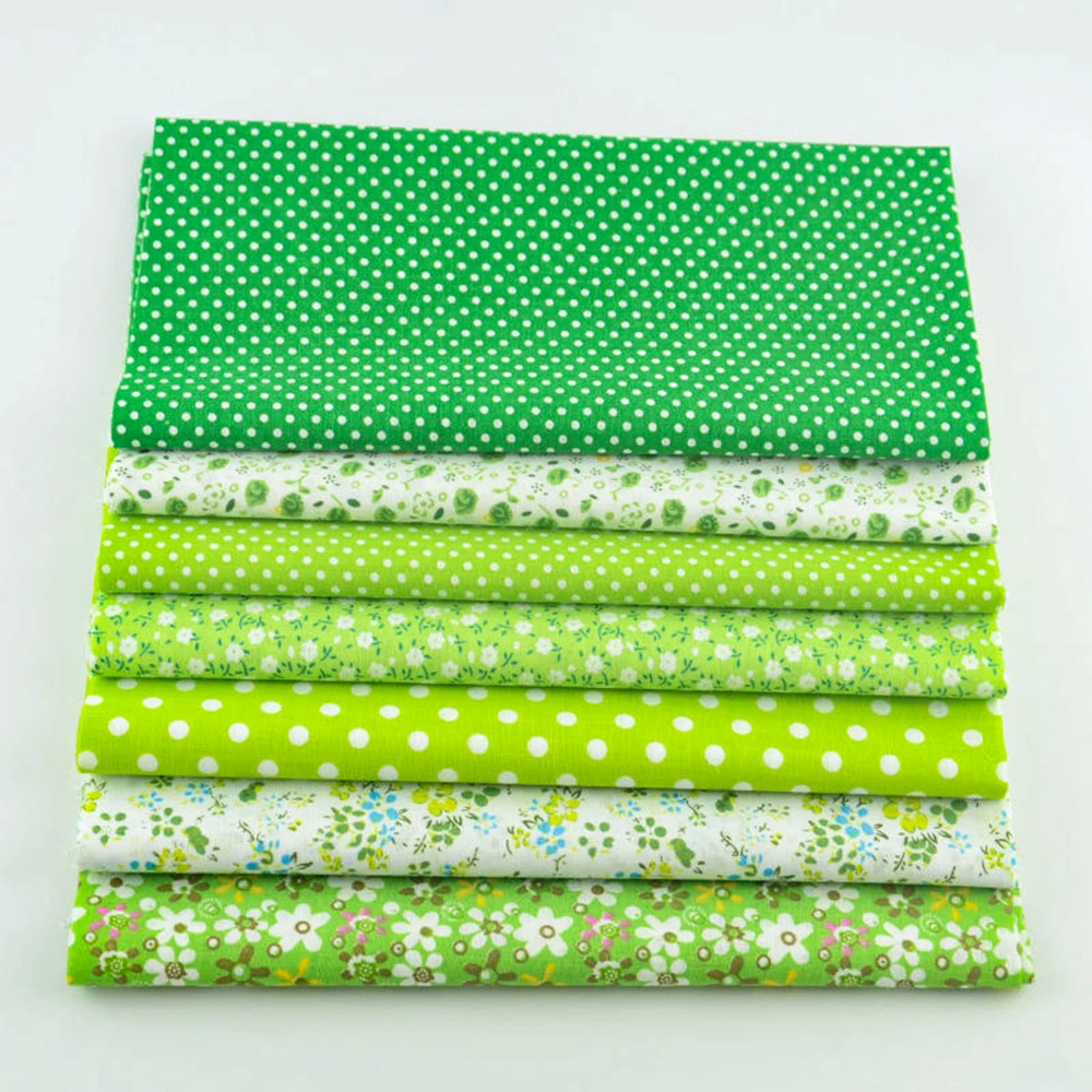 Booksew bel tessuto di cotone di colore floreale verde quarto grasso per arti artigianali accessori per cucire fai da te trapunta Patchwork tessile