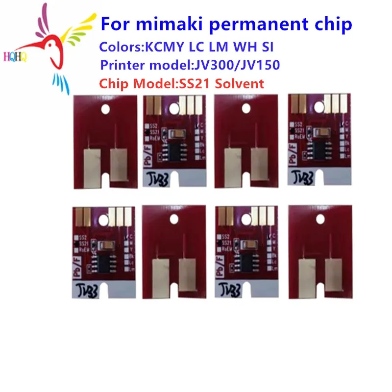 SS21 Solvent Permanent Chip for Mimaki JV300/JV150 Printer Forever Long Time Use for Compatible Cartridge Printing