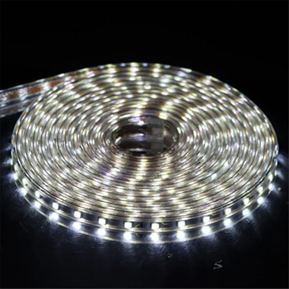 

ECLH LED Strip Flexible Light 60leds/m Waterproof Led Light SMD 5050 AC 220V +Power Plug 1M/2M/3M/4M/5M/6M/7M/8M/9M/10M/15M/20M