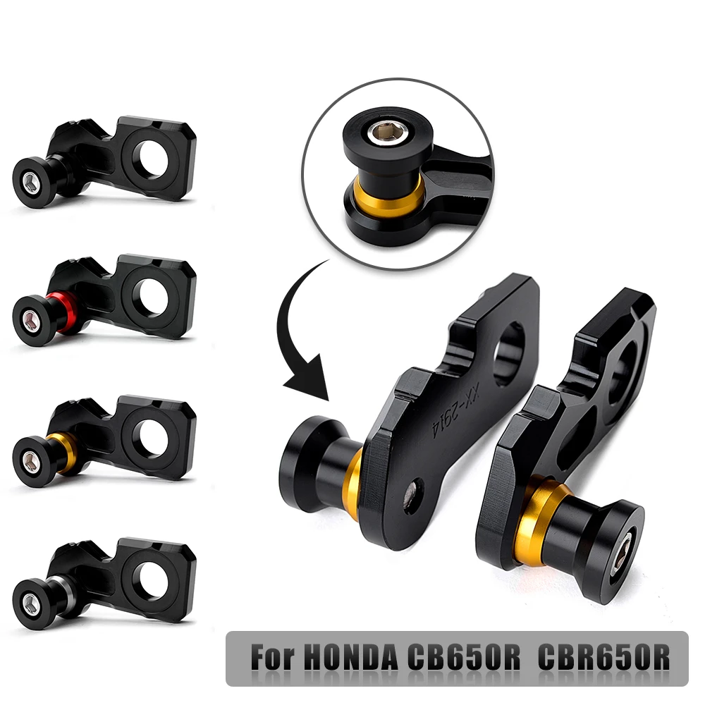 For Honda CB650R CBR650R CB650F CBR650F CB CBR 650R 650F Chain Adjustment Block Frame swingarm Spools sliders Accessories