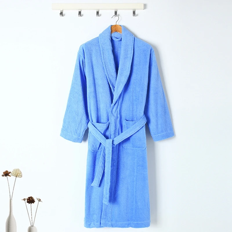 

Winter Women Bathrobe Thicken XL Long 100% Cotton Bathrobe Warm Bath Robe Thick Kimono Robes Dressing Gown Night Sleepwear