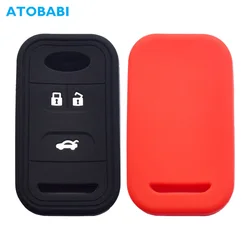 Silicone Car Key Case 3 Buttons Keychain Smart Remote Control Fobs Shell Protector Cover Skin For Chery Tiggo 8 7 4 5X 2019 2020