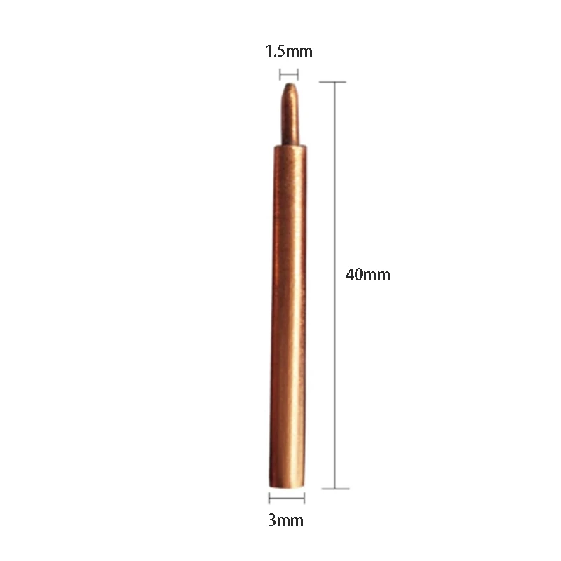 LBER 8PCS Welding Needle Aluminum Oxide 3mm Eccentric Rod Welding Machine Welding Pen Brazing Battery Nickel Plate